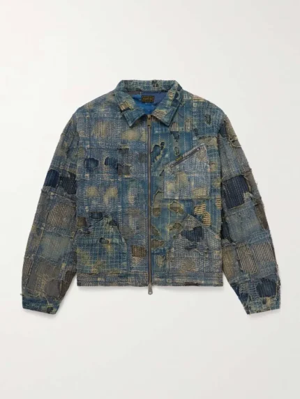 Boro Distressed Patchwork Denim Jacket