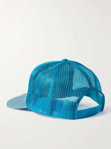 Denim and Mesh Trucker Cap - 1