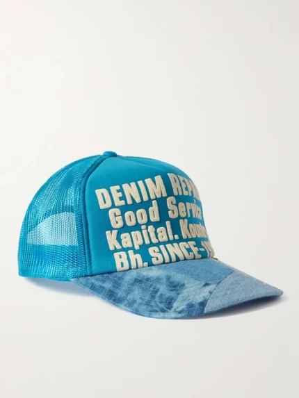 Denim and Mesh Trucker Cap