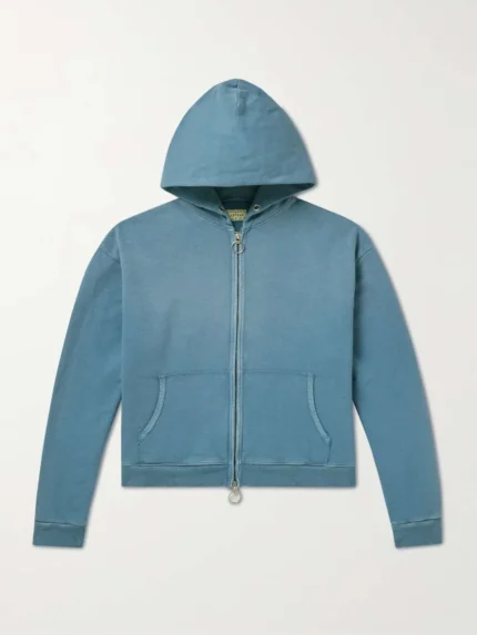 Garment-Dyed Cotton-Jersey Hoodie