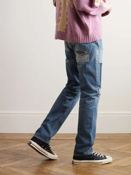 Kapital Distressed Patchwork Jeans - 1