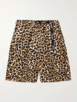 Leg Belted Leopard Shorts